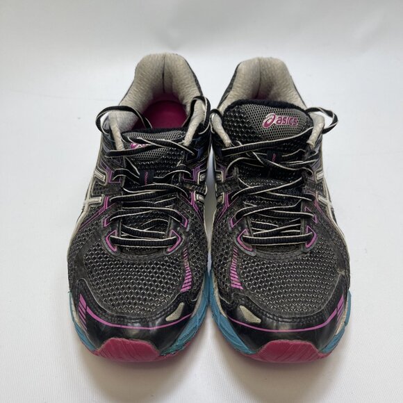 Women’s Asics Gel GT-2000 T2K7N Black White Blue Running Walking Shoes Size 9.5 - Picture 4 of 12